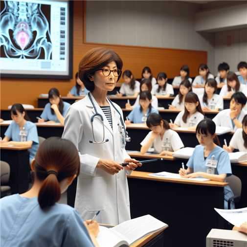 大学病院の50代女性看護部長の講義