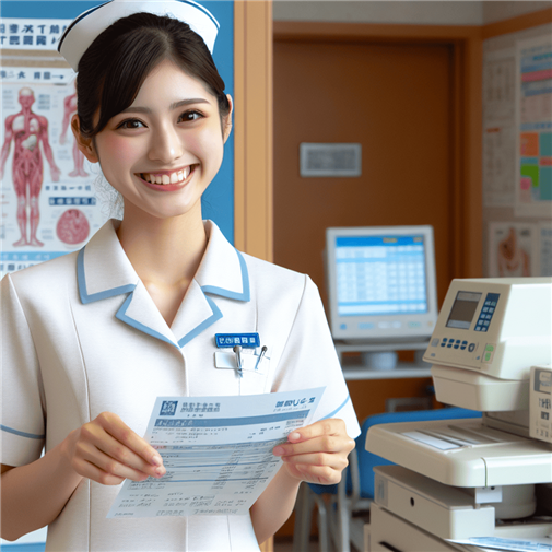 大學病院看護師使えるようになる訓練をする女性看護師のイメージ